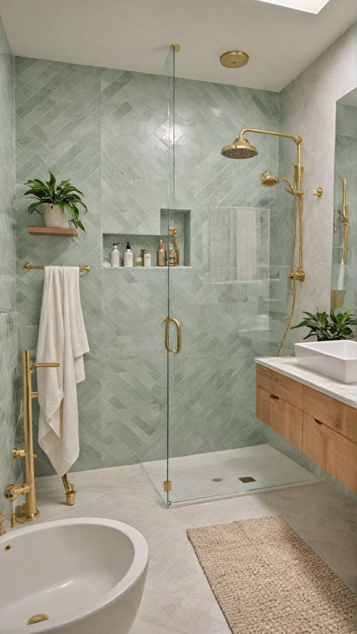 Spa-like master bathroom